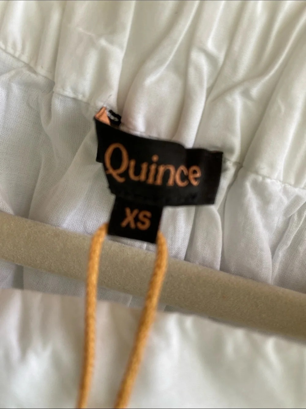 Quince White Cotton Eyelet Full Skirt